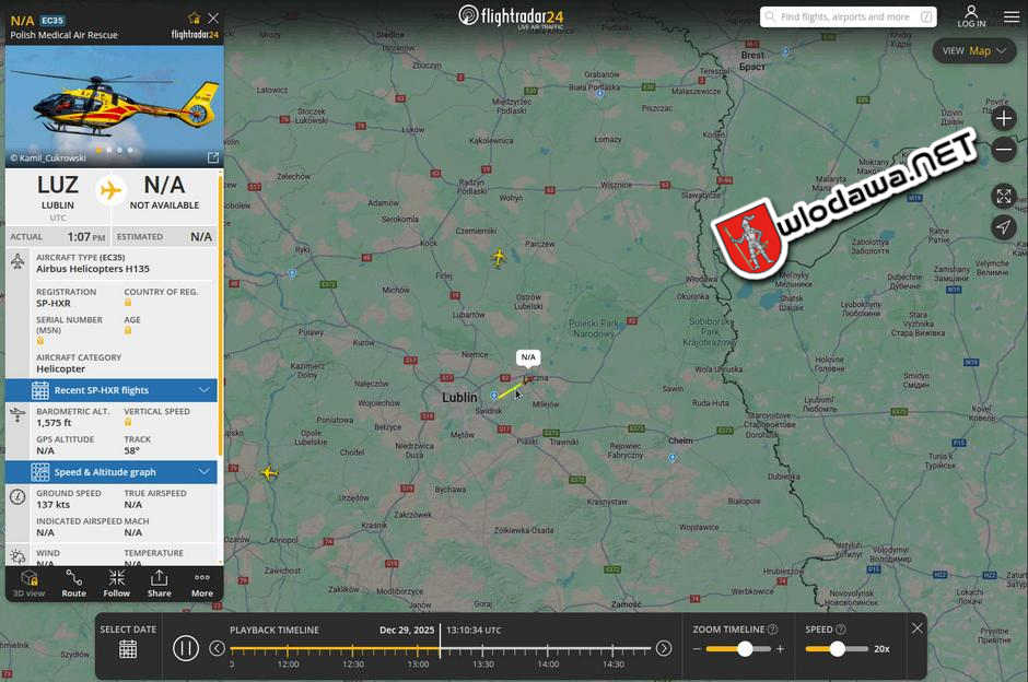 Smiglowiec LPR leci do Wldoawy Wydarzenia z miasta Włodawy powiat włodawskiego i gminy Włodawa oraz  Polesie Zachodnie na Sygnale i 24 na dobę